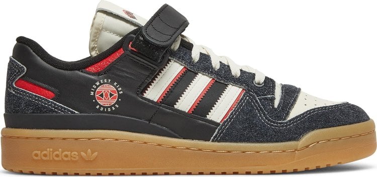 Кроссовки Adidas Midwest Kids x Forum Low 'Black Gum', черный - фото