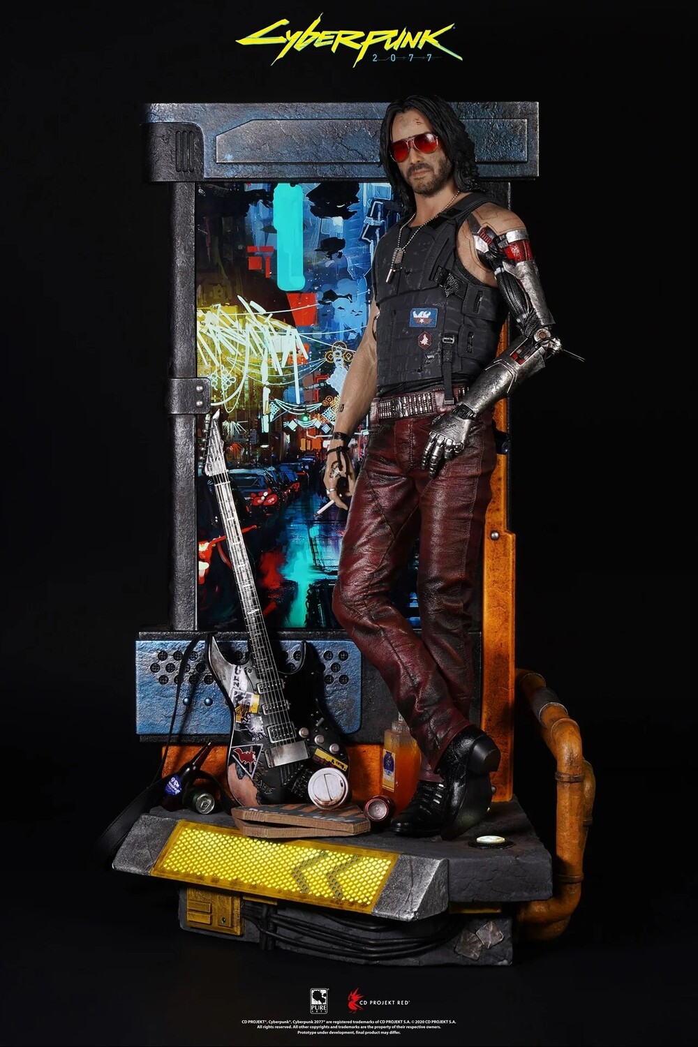 

Статуэтка PureArts Cyberpunk 2077, Johnny Silverhand 1/4 Scale HD LCD-экран, 53 см