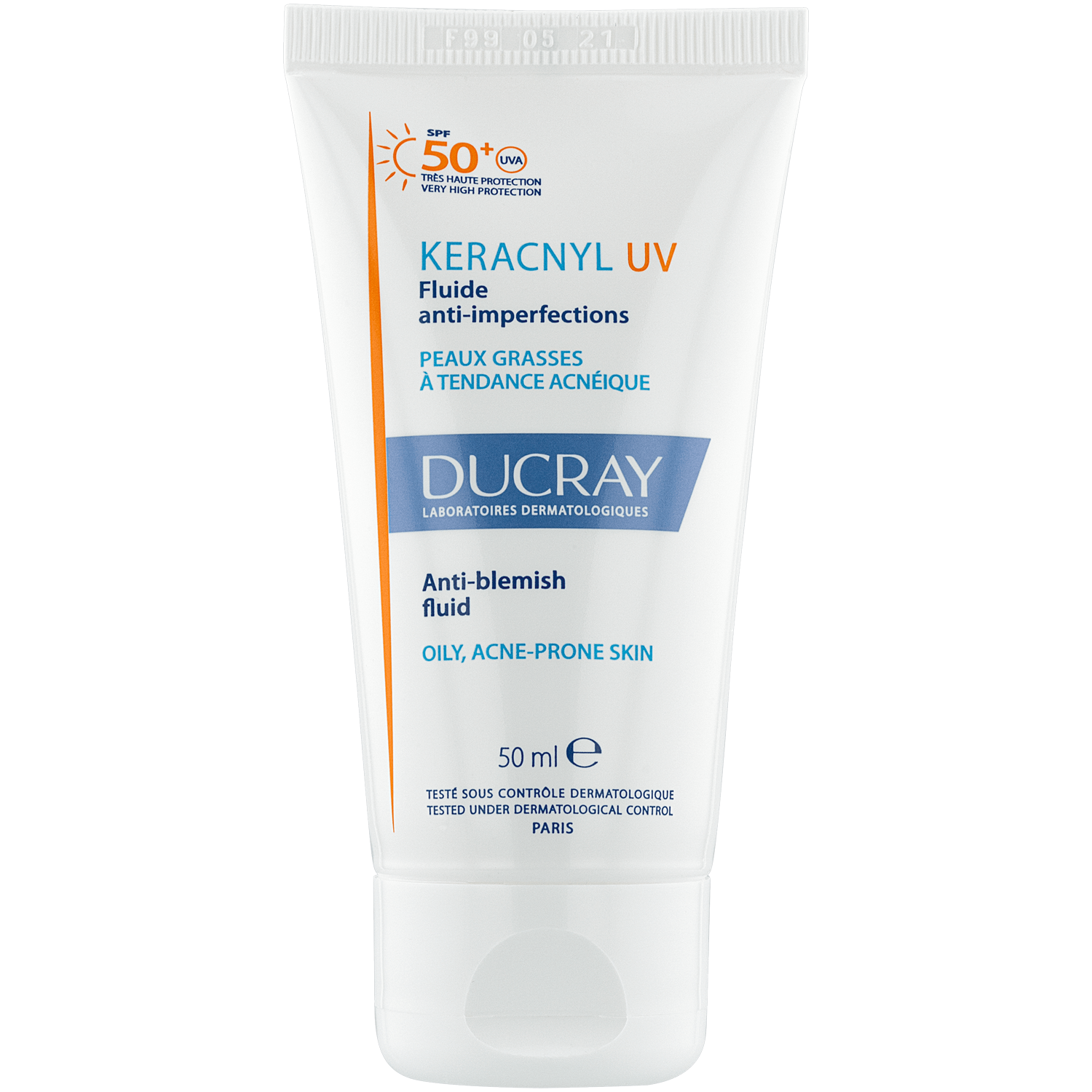 

Ducray Keracnyl UV Флюид с фильтром SPF50 против несовершенств для лица, 50 мл