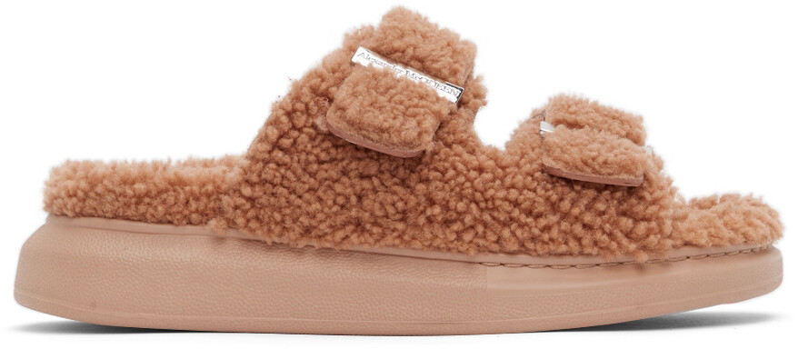 

Розовые сандалии Hybrid из овечьей шерсти Alexander McQueen