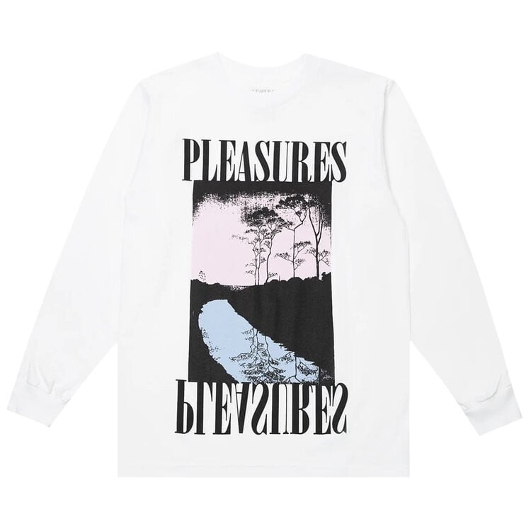 

Лонгслив Pleasures River Long-Sleeve 'White', белый