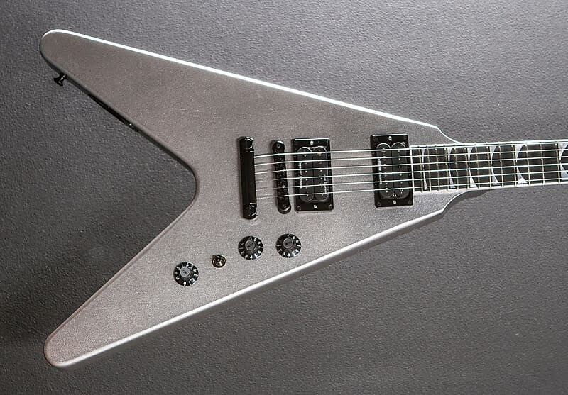 

Dave Mustaine Flying V EXP — серебристый металлик Gibson Dave Mustaine Flying V EXP -