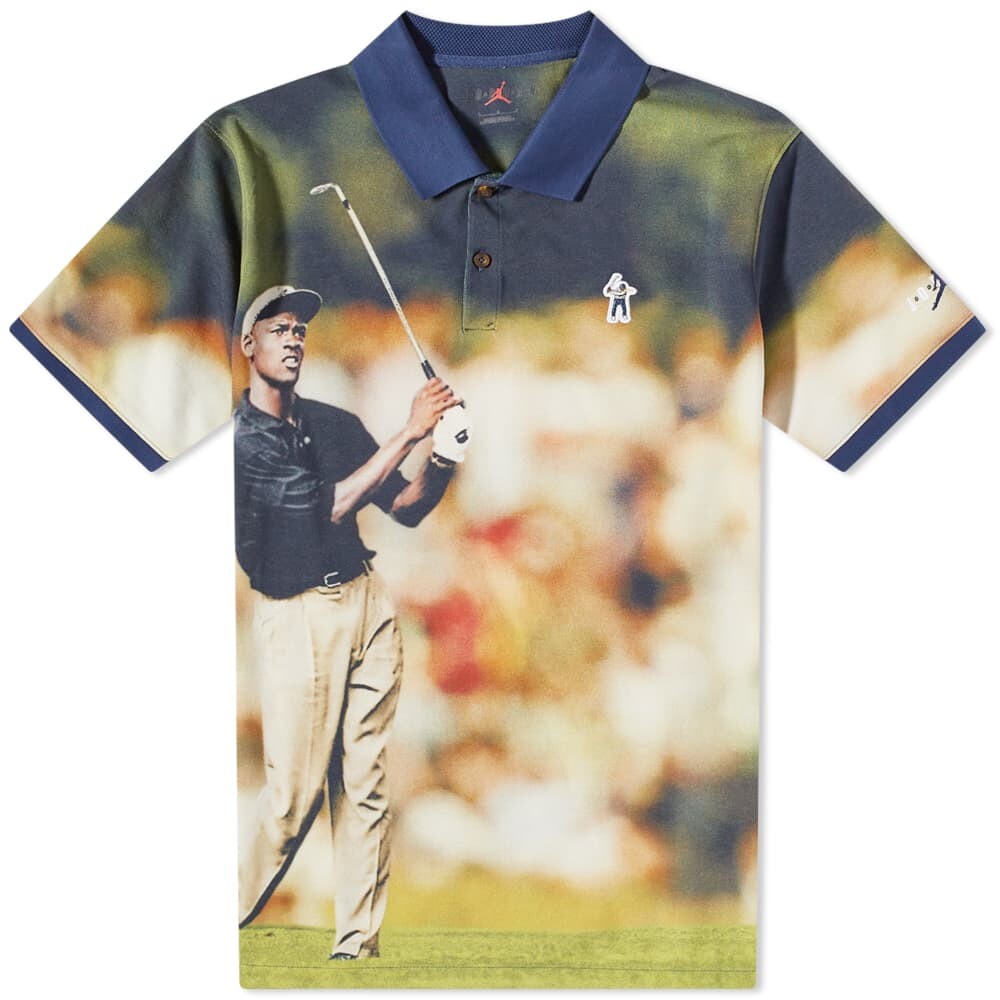 

Футболка поло Air Jordan x Eastside Golf, коричнево-синий
