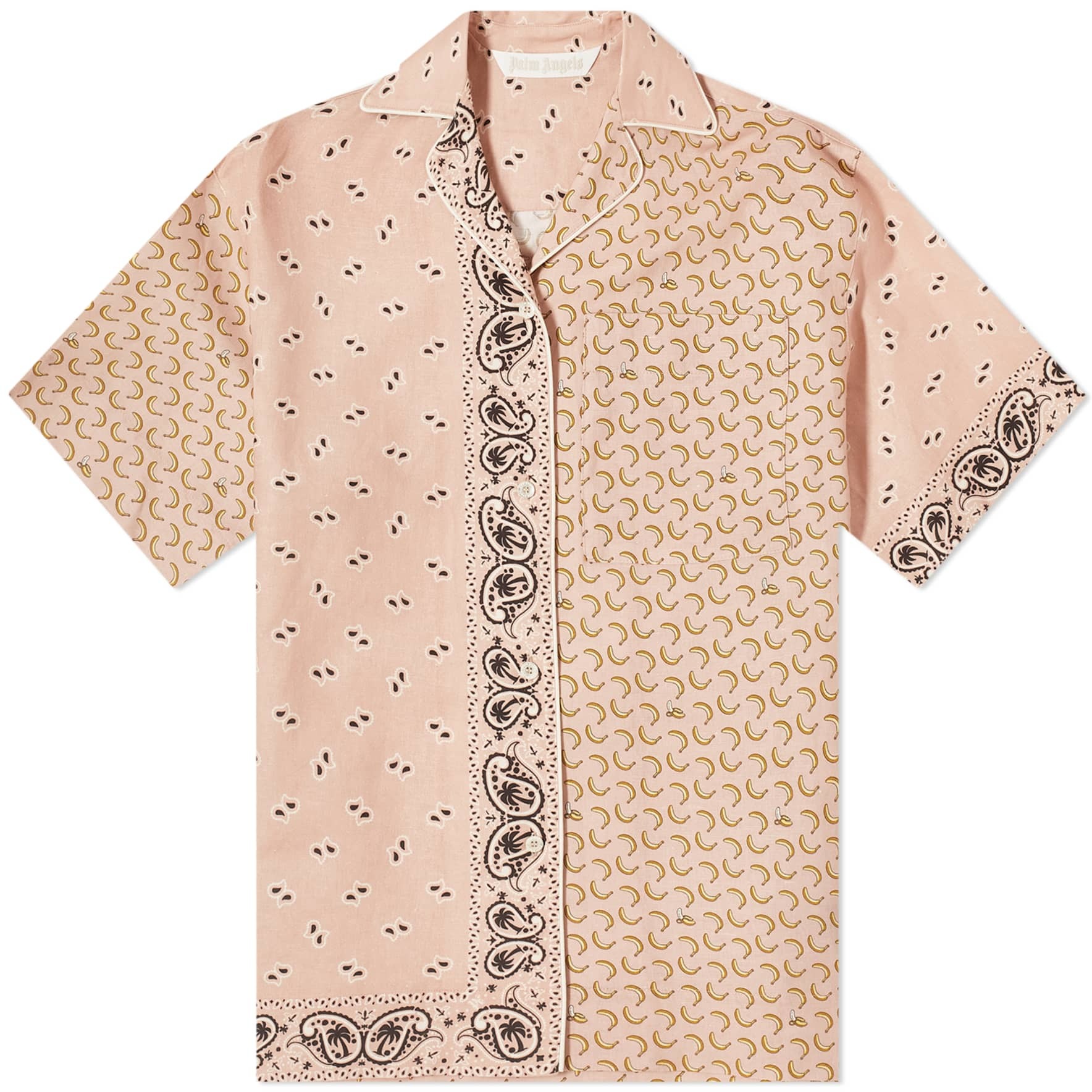 цена Рубашка Palm Angels Paisley Mix Bowling, розовый