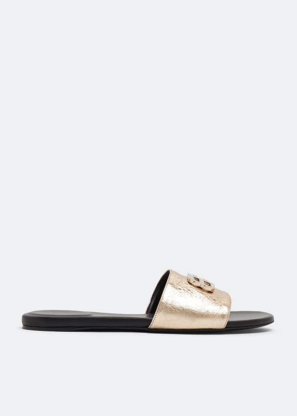 Сандалии BALENCIAGA Groupie sandals, золотой сандалии mallorca slide sandals balenciaga серый