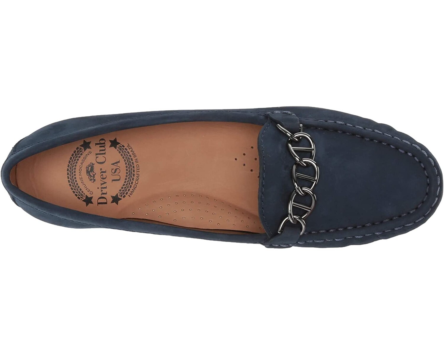 

Лоферы Women's Leather Chain Detail Driving Loafer Driver Club USA, синий
