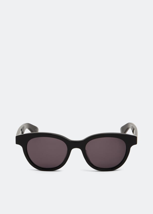 

Солнечные очки ALEXANDER MCQUEEN Angled sunglasses, черный