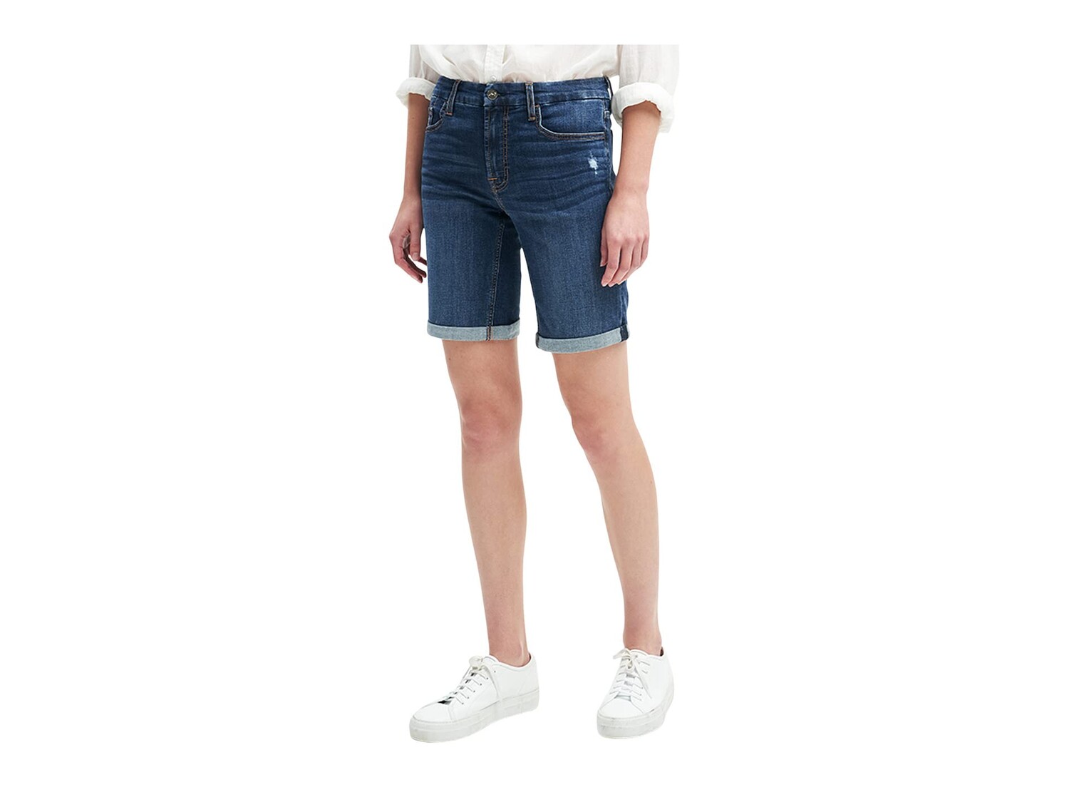 

Шорты JEN7, Bermuda Shorts with Roll Cuff in Linda