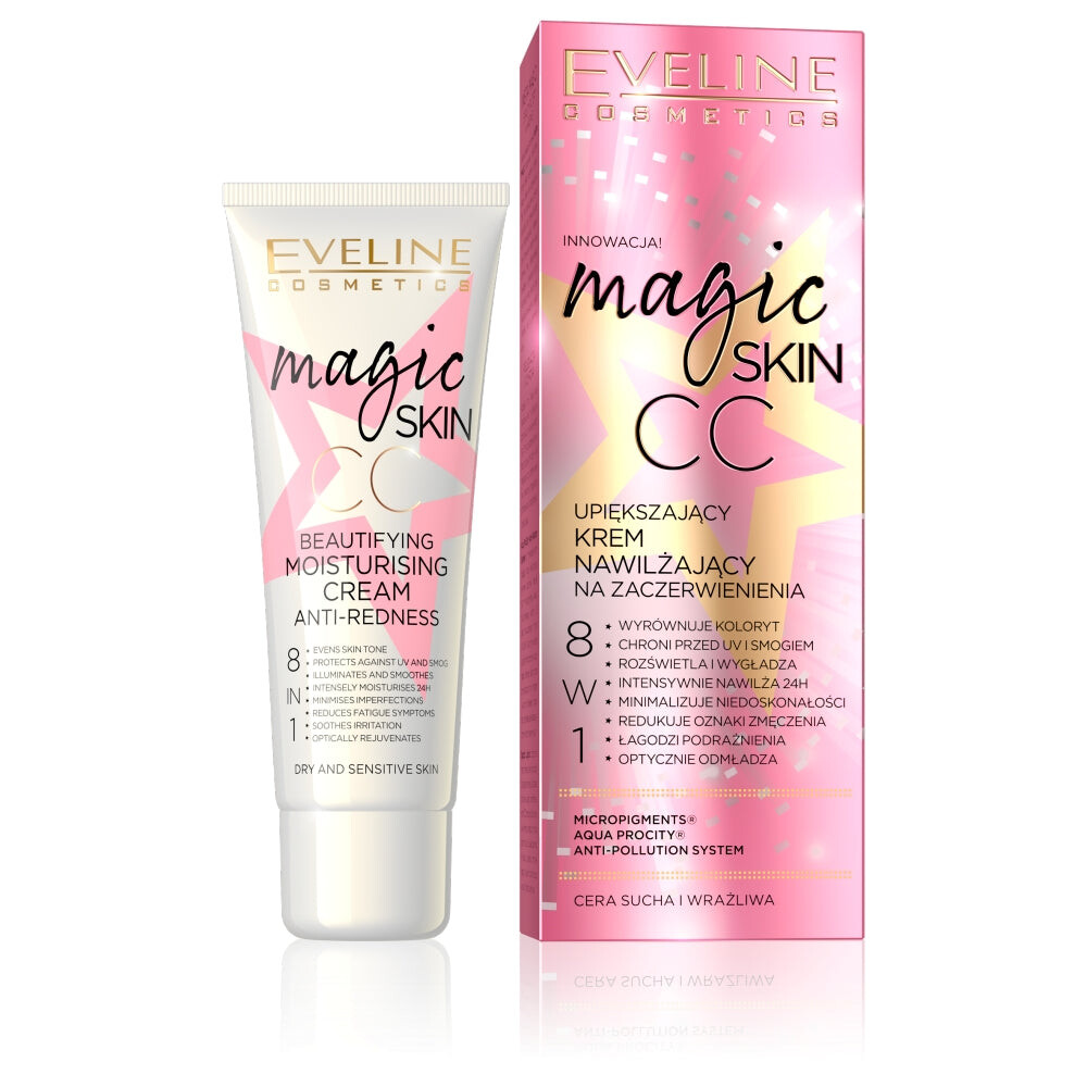 

Eveline Cosmetics Magic Skin CC укрепляющий увлажняющий крем против покраснений 50мл