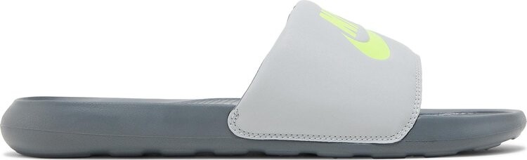 

Сандалии Nike Victori One Slide 'Grey Fog Volt', серый