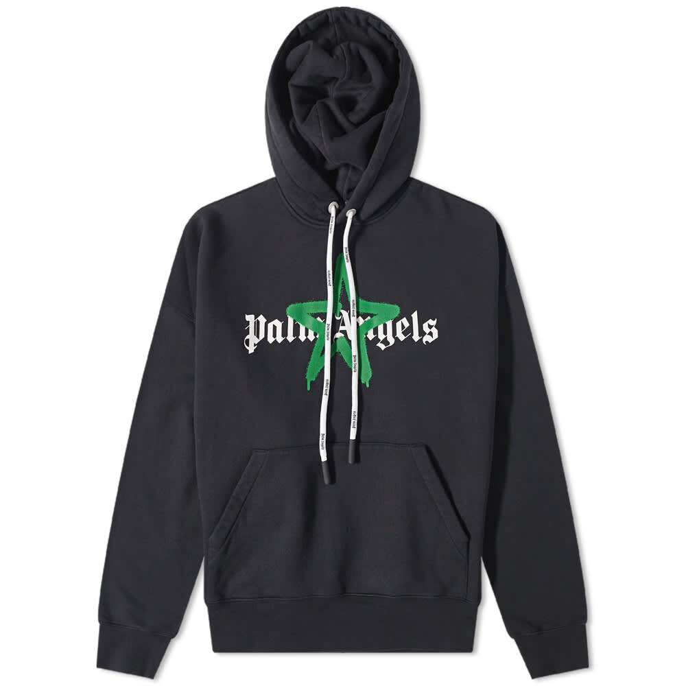 

Толстовка Palm Angels Star Sprayed Logo Popover Hoody