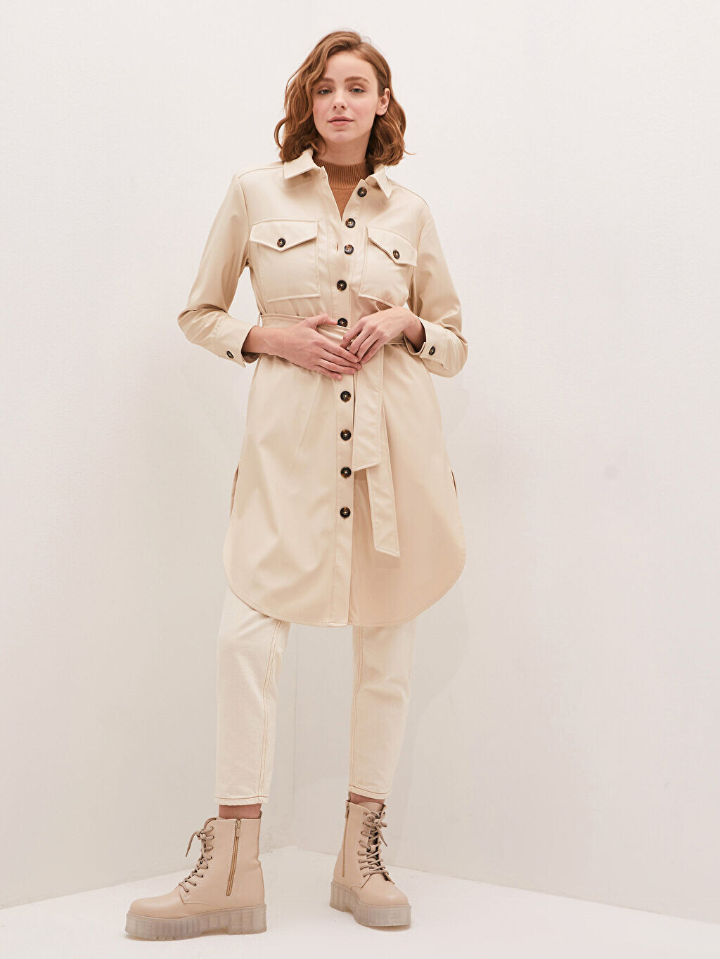 

Кожаная туника LCW Modest