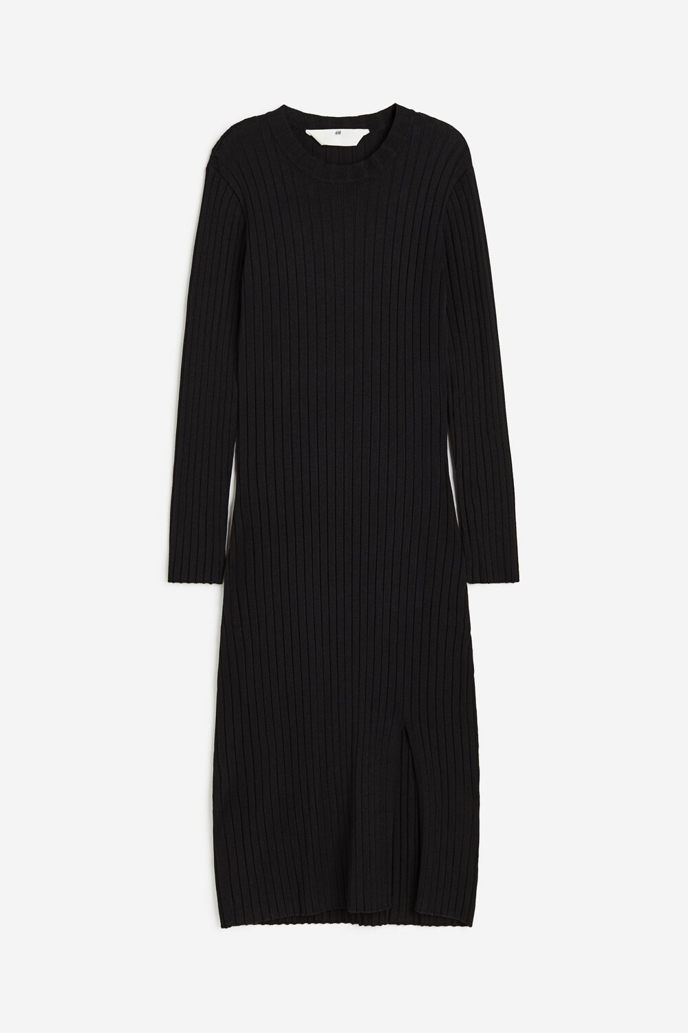 

Платье H&M Rib-knit Midi, черный