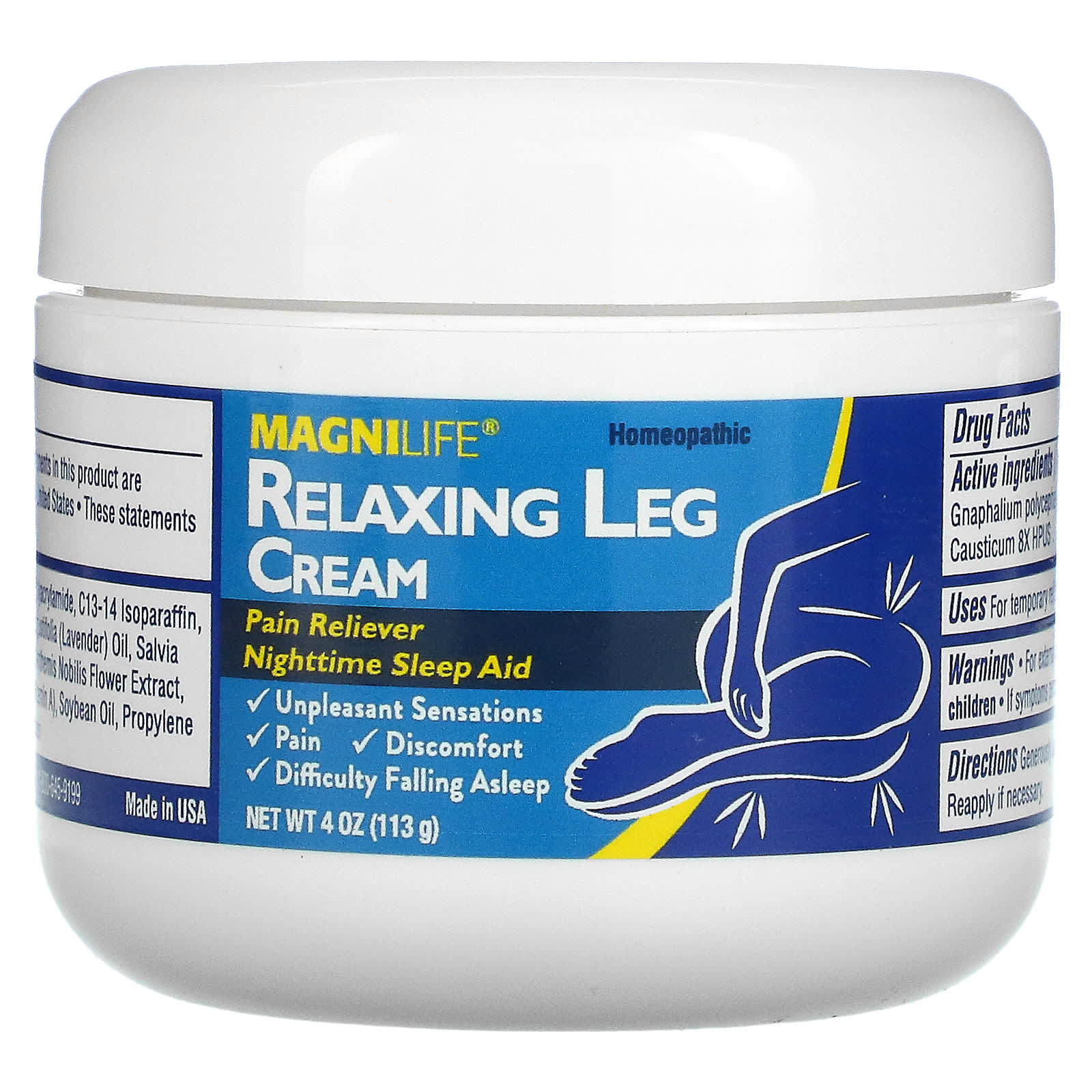 Расслабляющий Крем MagniLife для ног, 113 г magnilife противогрибковый крем для ног 2% нитрат миконазола 113 г 4 унции