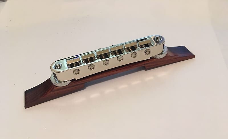 

GRETSCH SETZER ADJUSTOMATIC BRIDGE Никель с палисандровым основанием 6120 DUO JET