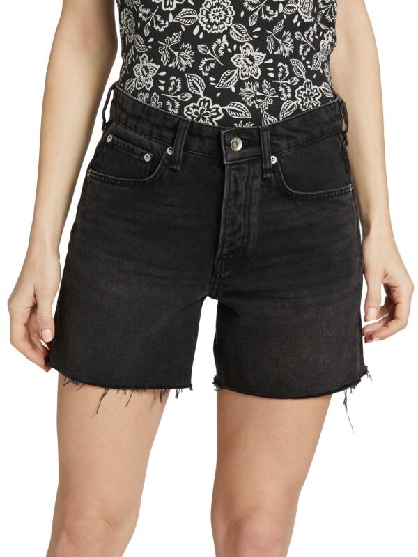 

Джинсовые Шорты Rag & Bone Rosa Highland со средней посадкой