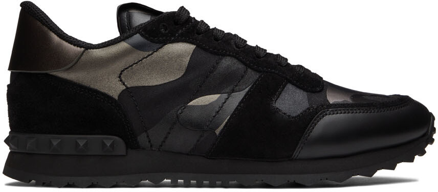 

Черные кроссовки Rockrunner Valentino Garavani