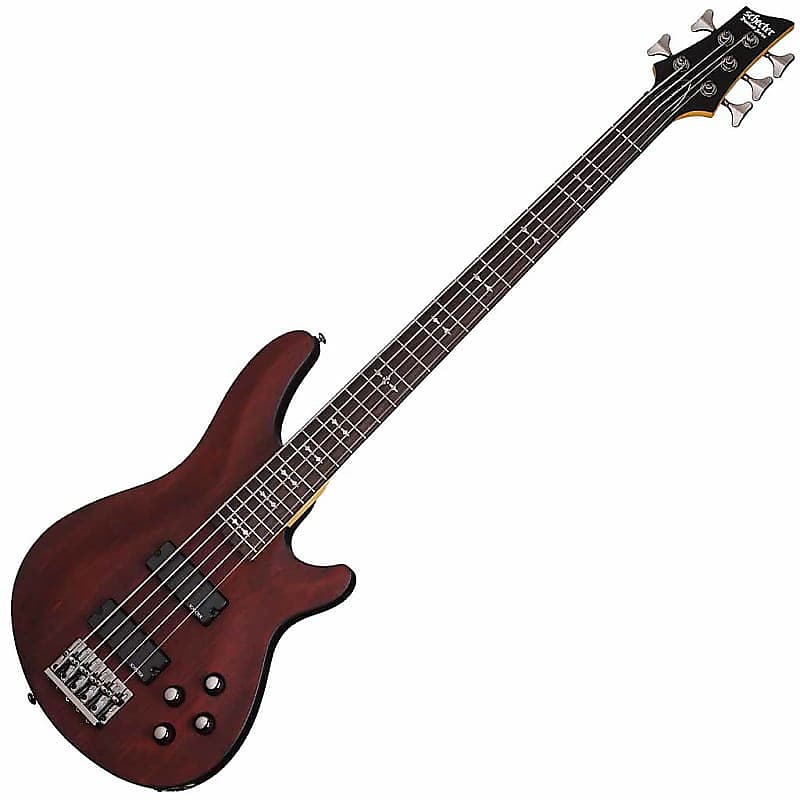 цена Schecter Guitar Research Omen-5 5-String Bass - Орех Сатин