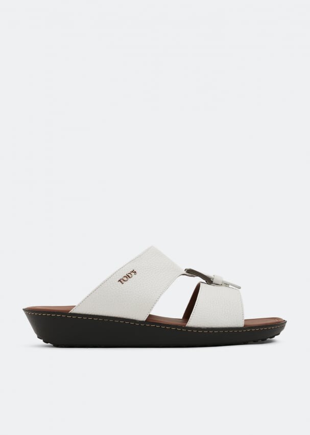 

Сандалии TOD'S Buckle leather sandals, белый