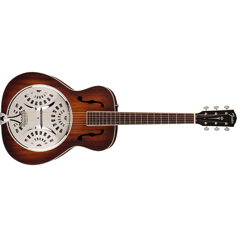 цена Гитара с резонатором Fender Paramount PR-180E, гриф из орехового дерева, выдержанный коньячный взрыв 0970392337