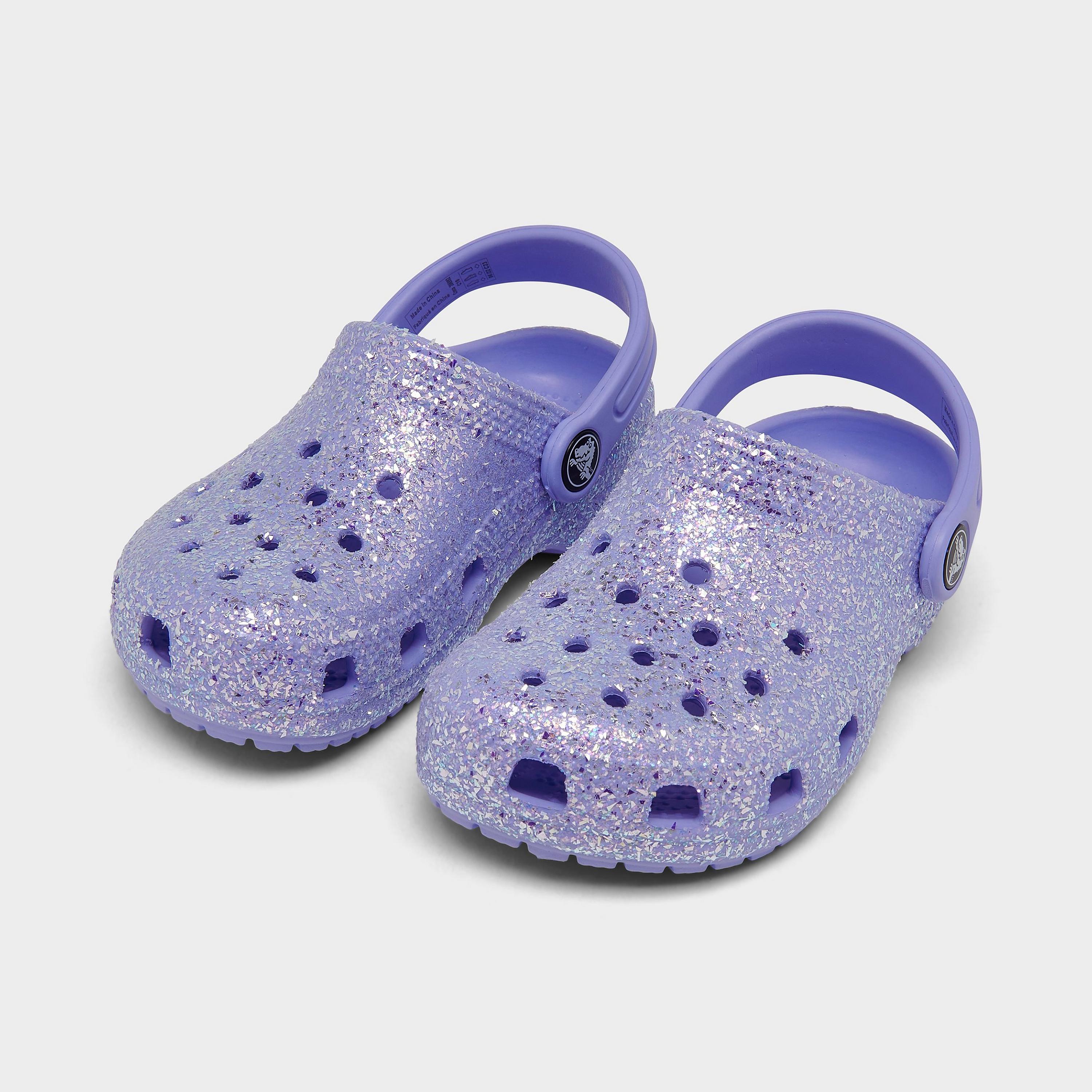 Классические блестящие сабо для девочек для малышей Crocs, фиолетовый  выгодно купить за рубежом по доступной цене со CDEK.Shopping