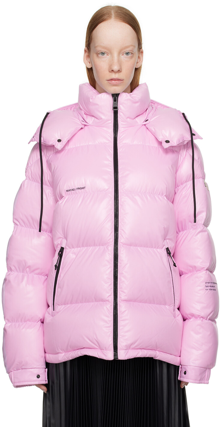 

7 Moncler FRGMT Hiroshi Fujiwara Розовый пуховик Rickey Moncler Genius