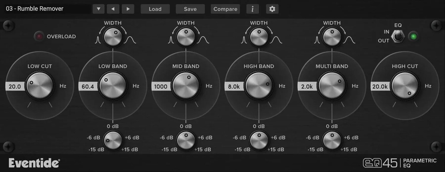 

Плагин параметрического эквалайзера Eventide EQ45