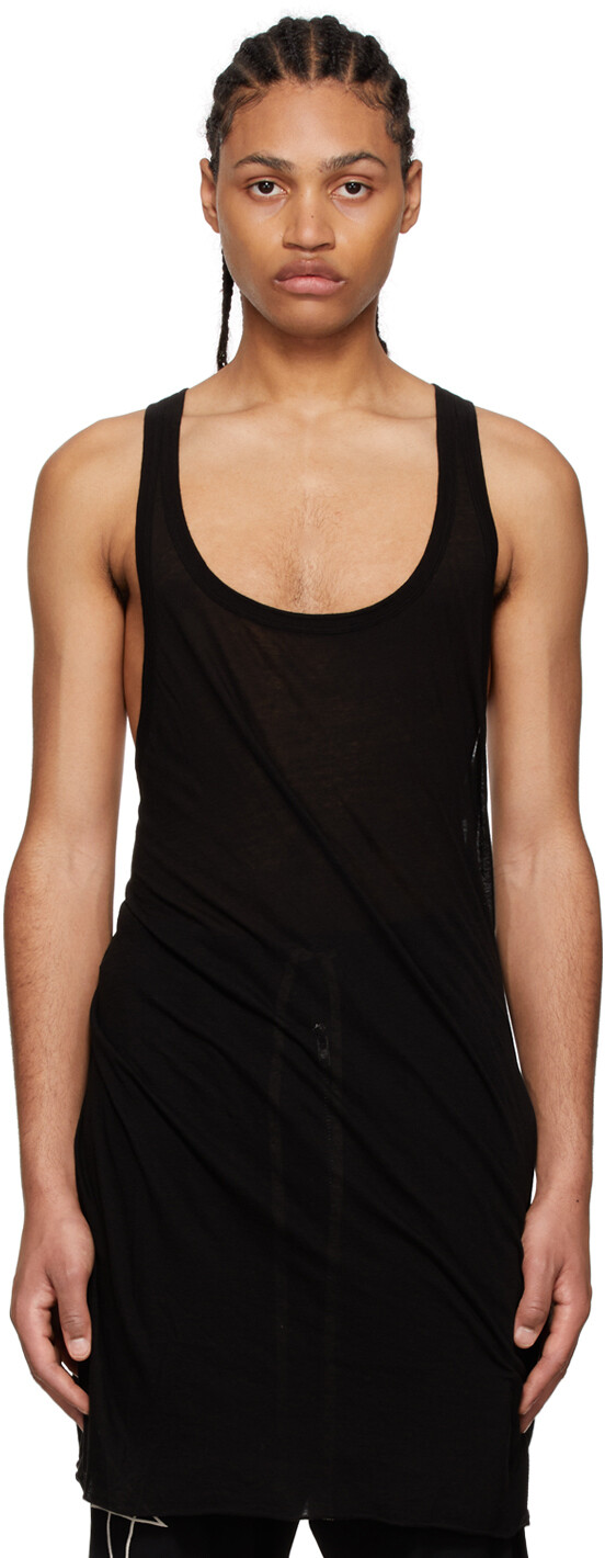 

Черная майка из органического хлопка Rick Owens