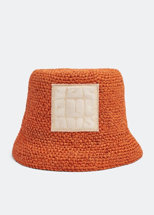 

Шляпа JACQUEMUS Le Bob Ficiu hat, оранжевый