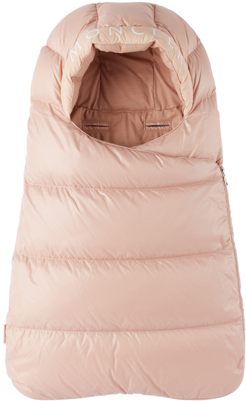 детские темно синие пуховые кроссовки new cherie down moncler enfant Baby Pink Down Nest Sleeping Bag Moncler Enfant