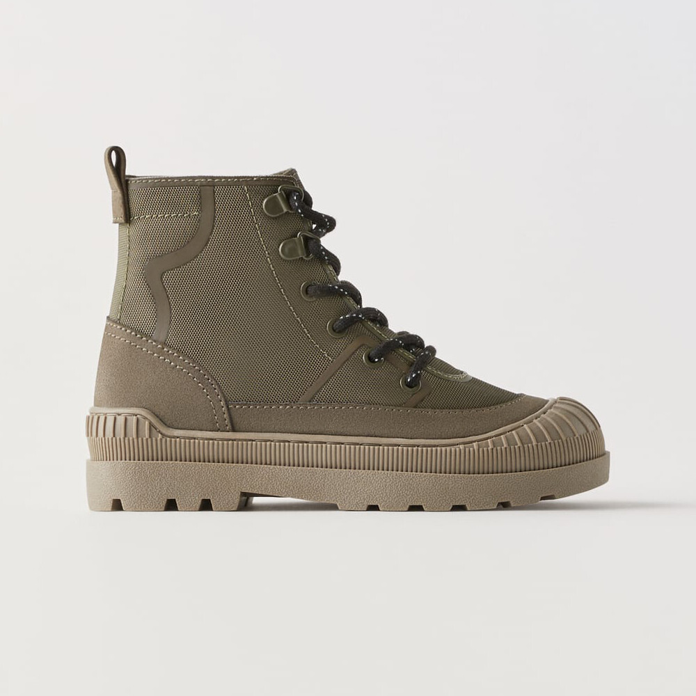

Детские ботинки Zara Technical, хаки