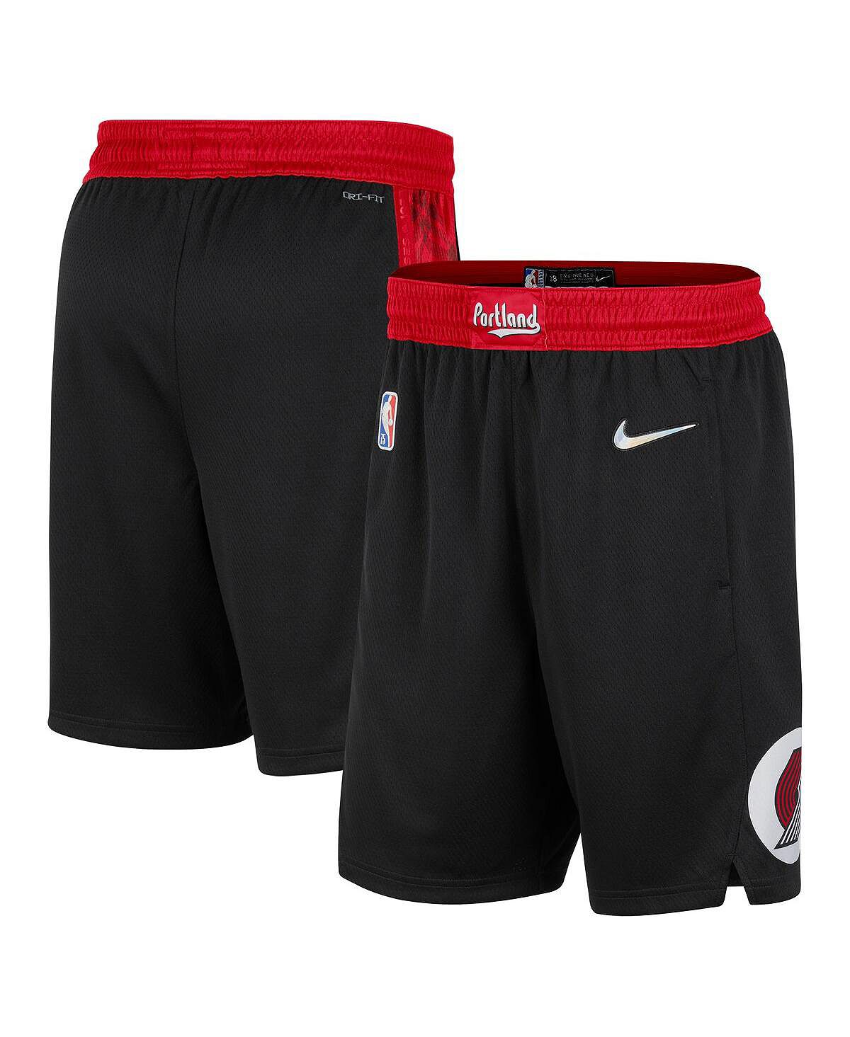 Мужские черно-красные шорты portland trail blazers 2021/22 city edition swingman Nike, мульти