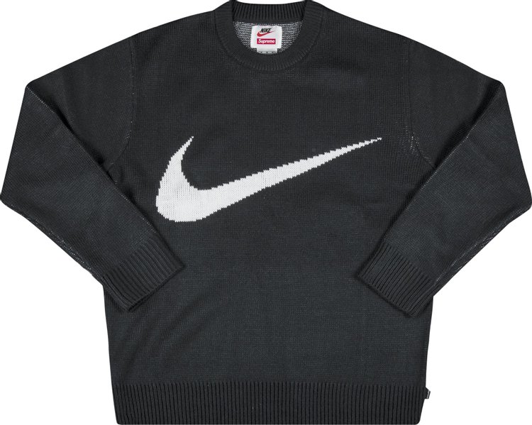 Свитер Supreme x Nike Swoosh Sweater 'Black', черный свитер supreme x missoni sweater black черный