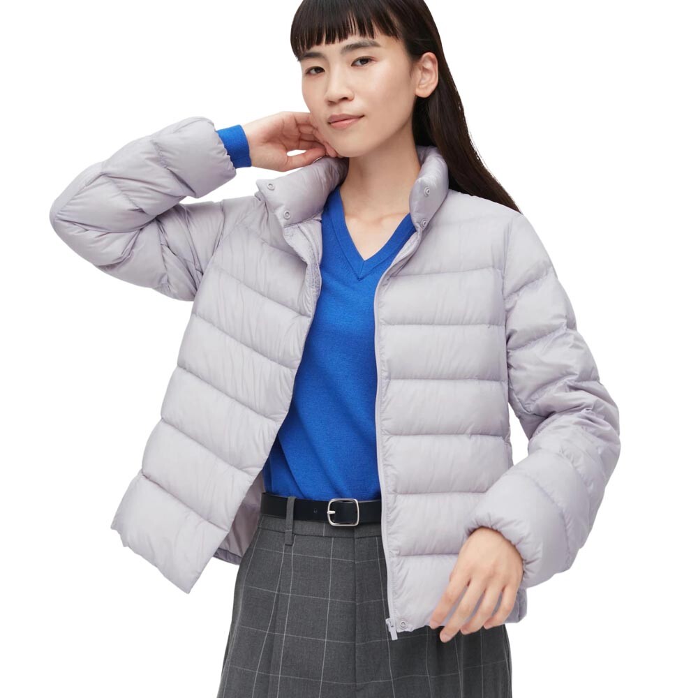 

Пуховик женский Uniqlo Ultra light down, светло-серый