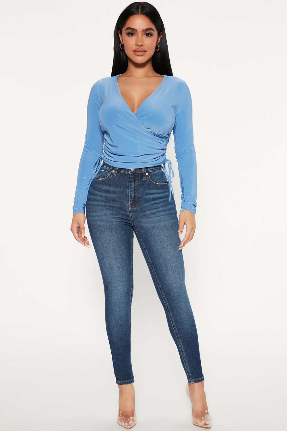 

Джинсы скинни Fashion Nova FN1375I498, синий