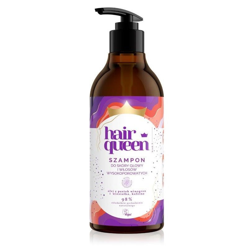Hair Queen Шампунь для кожи головы и волос с высокой пористостью 400мл