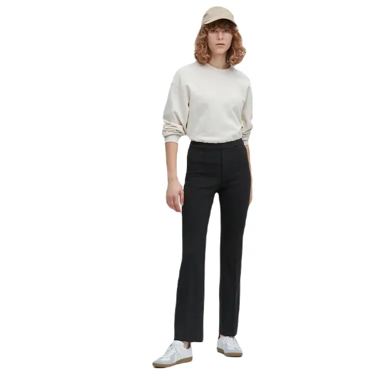 

Брюки Uniqlo Easy Flare Leggings, черный