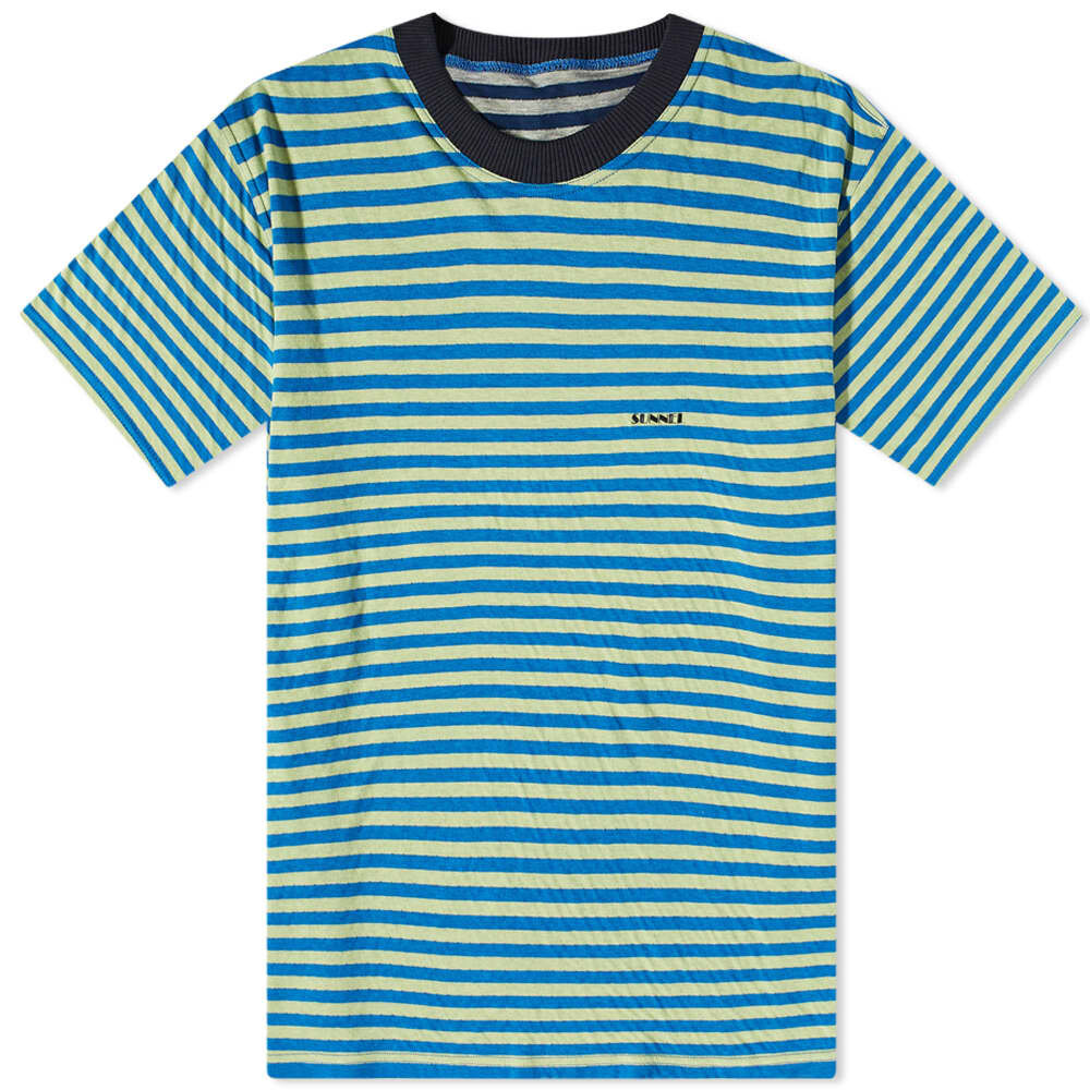 

Футболка Sunnei Reverisble Striped Logo Tee, Синий