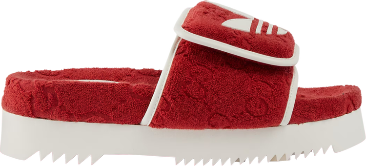 цена Сандалии Adidas Adidas x Gucci Wmns GG Platform Sandal 'Red Cotton Sponge', красный