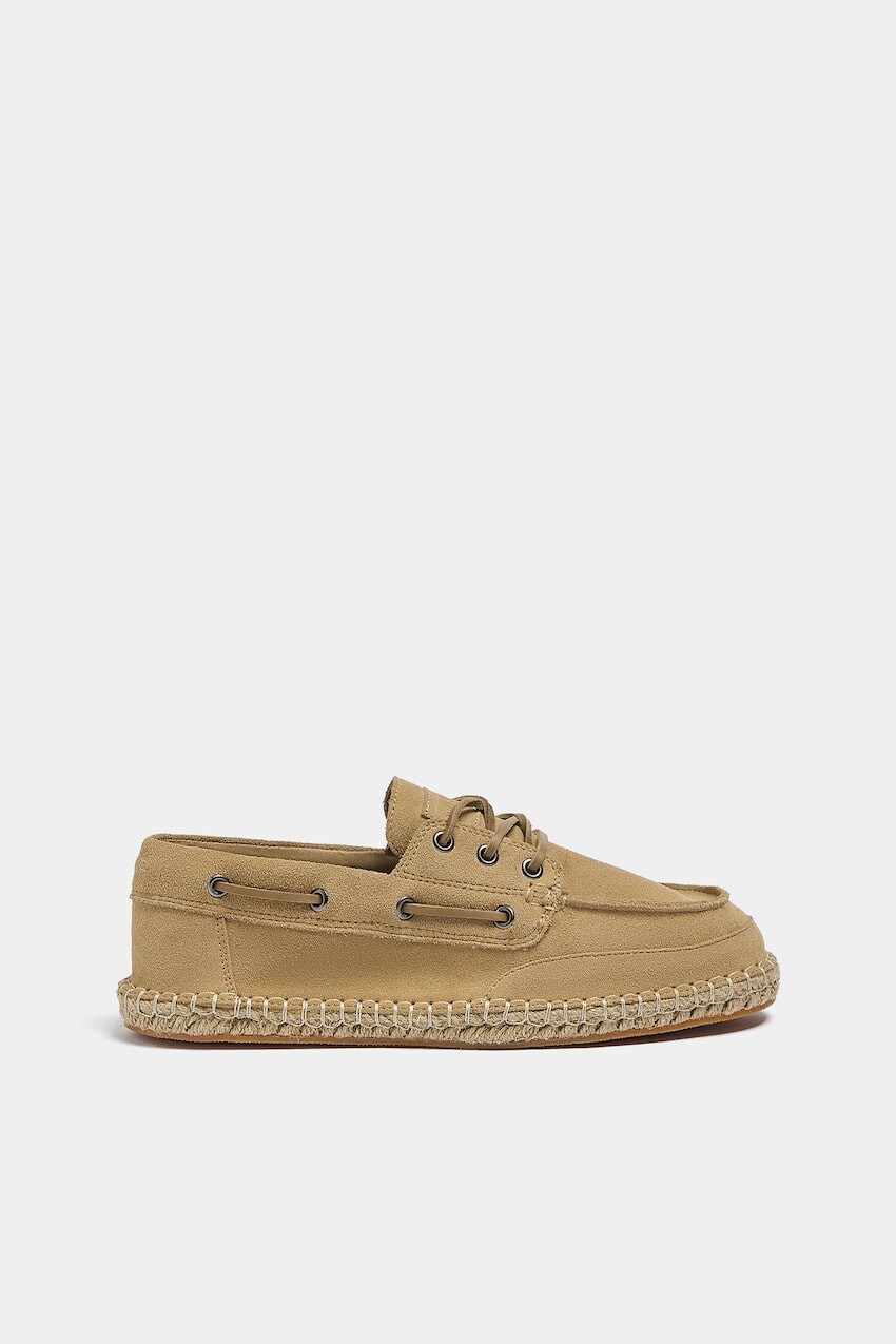 

Контрастные кожаные туфли-лодочки Pull&Bear, коричневый