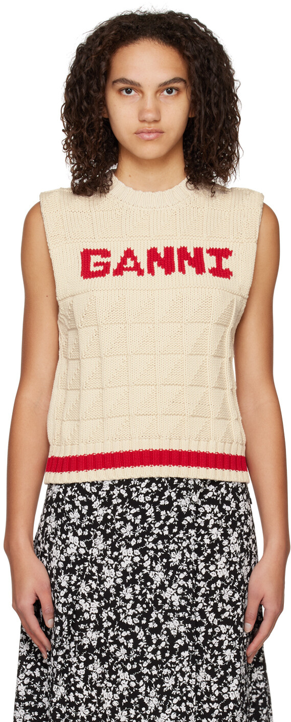 

Веревочный жилет Off-White GANNI, Серый