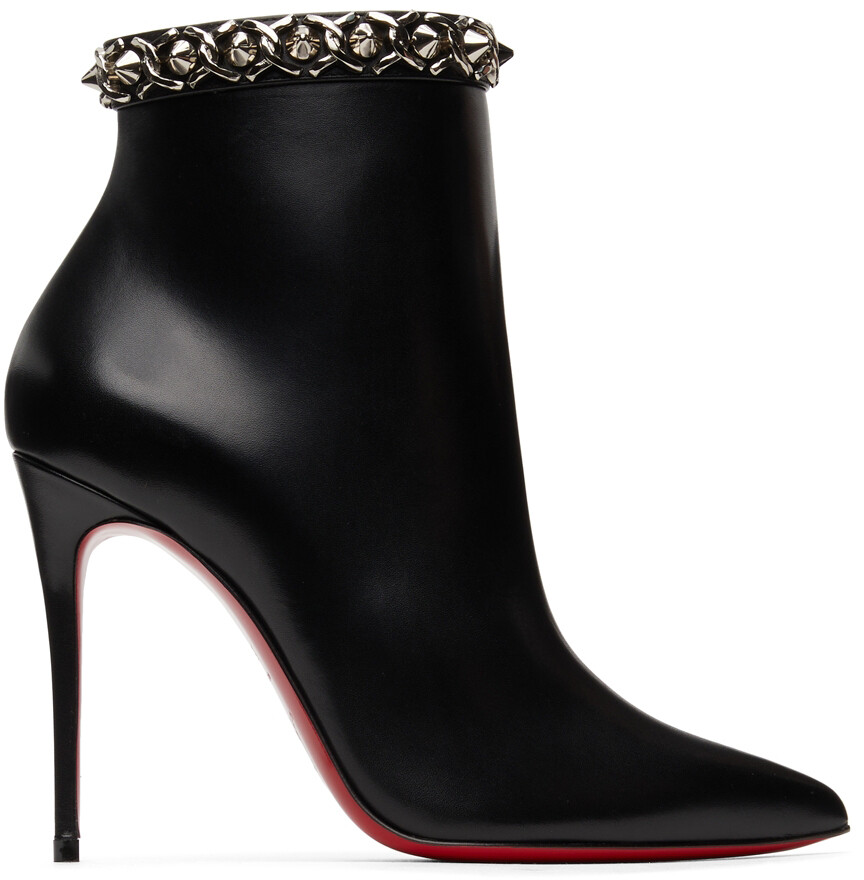 

Черные сапоги Booty Chain 100mm Christian Louboutin
