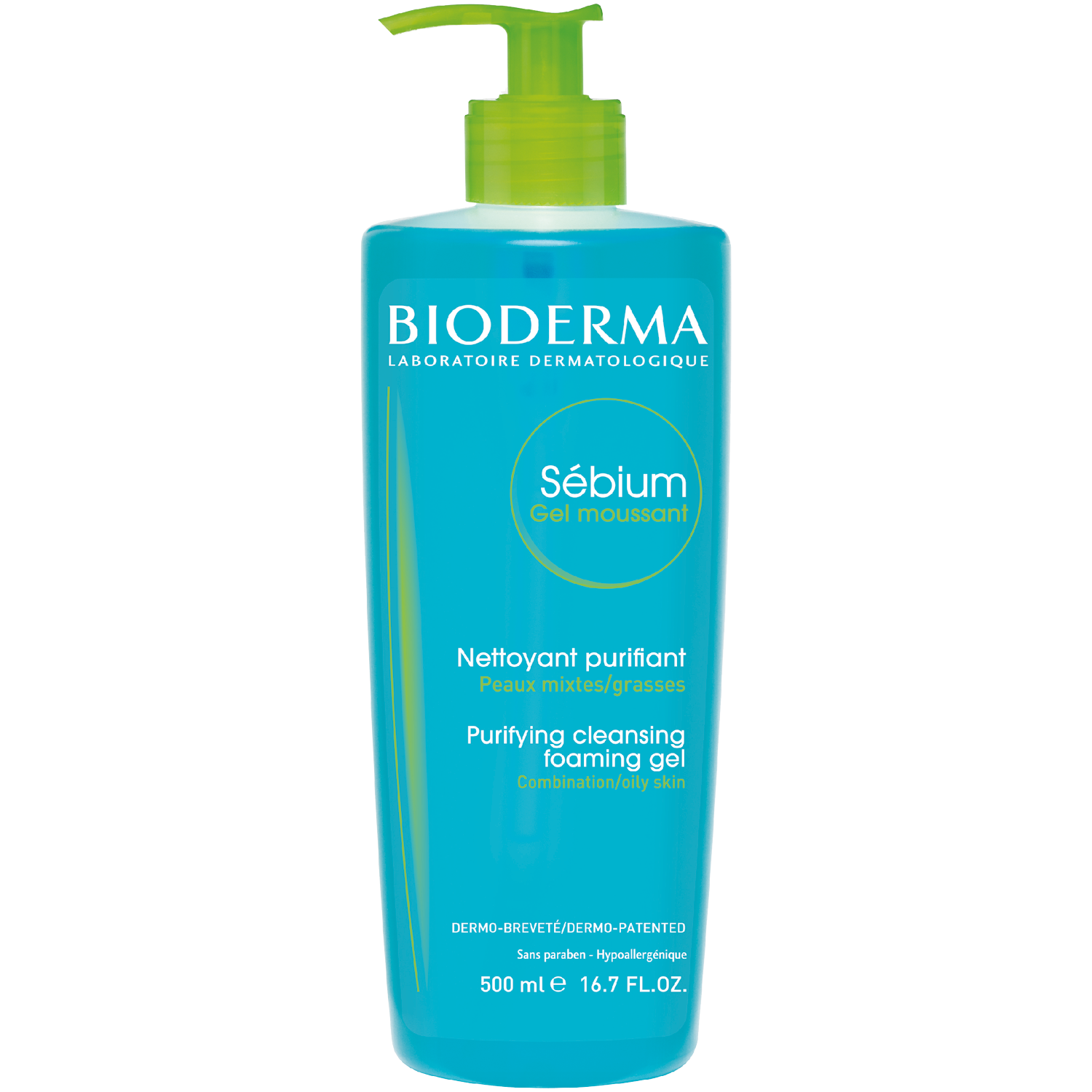 Bioderma Sebium Gel Moussant гель для умывания антибактериальный, 500 мл bioderma sebium gel moussant гель для умывания антибактериальный 500 мл