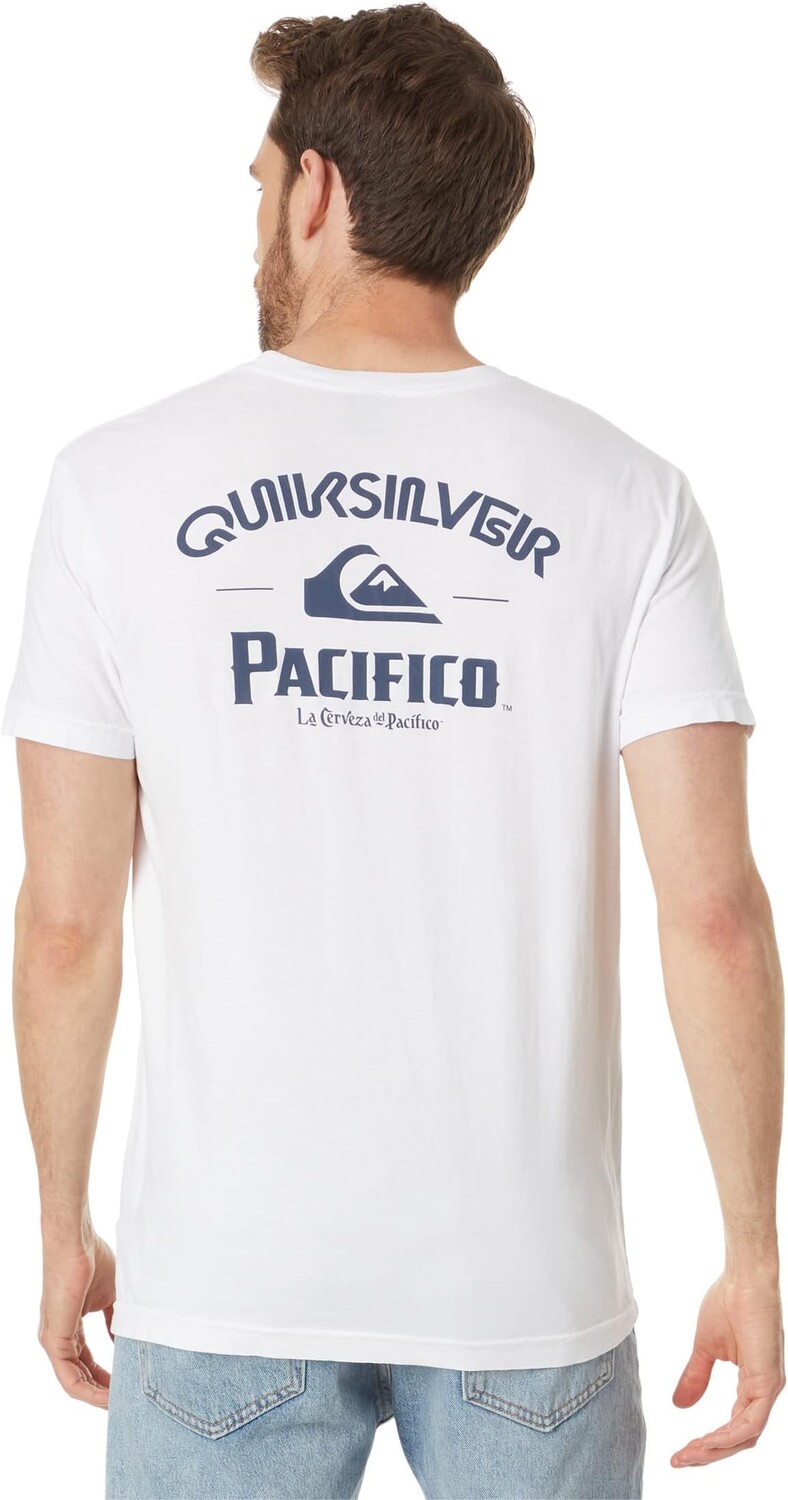 

Футболка Pacifico Straight Shooter с короткими рукавами Quiksilver, белый