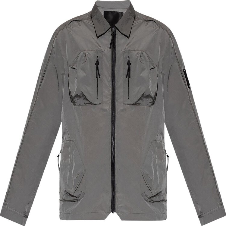 

Рубашка A-Cold-Wall* Branding Nylon Overshirt 'Mid Grey', серый