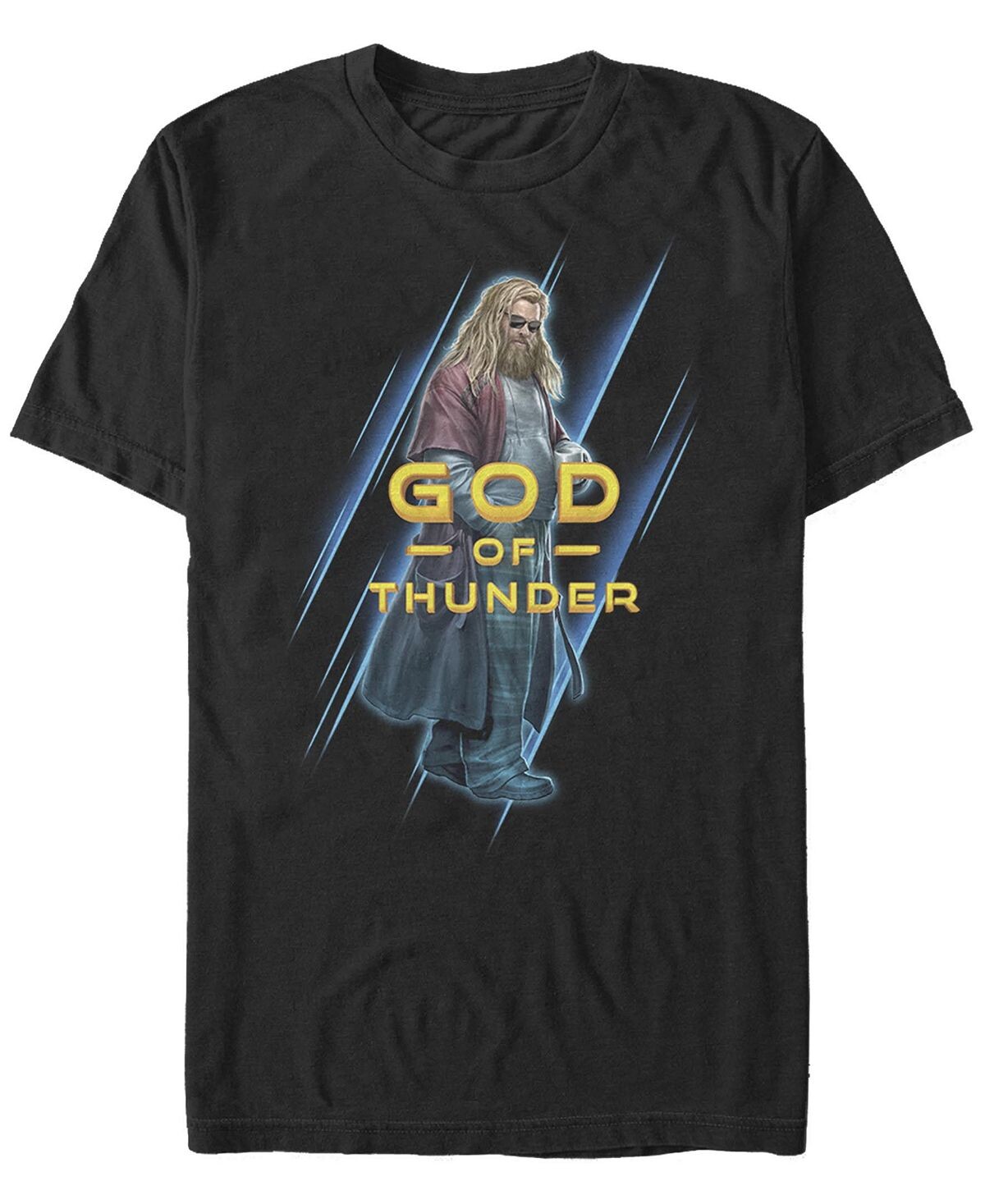 

Мужская футболка с круглым вырезом god of thunder с короткими рукавами Fifth Sun, черный