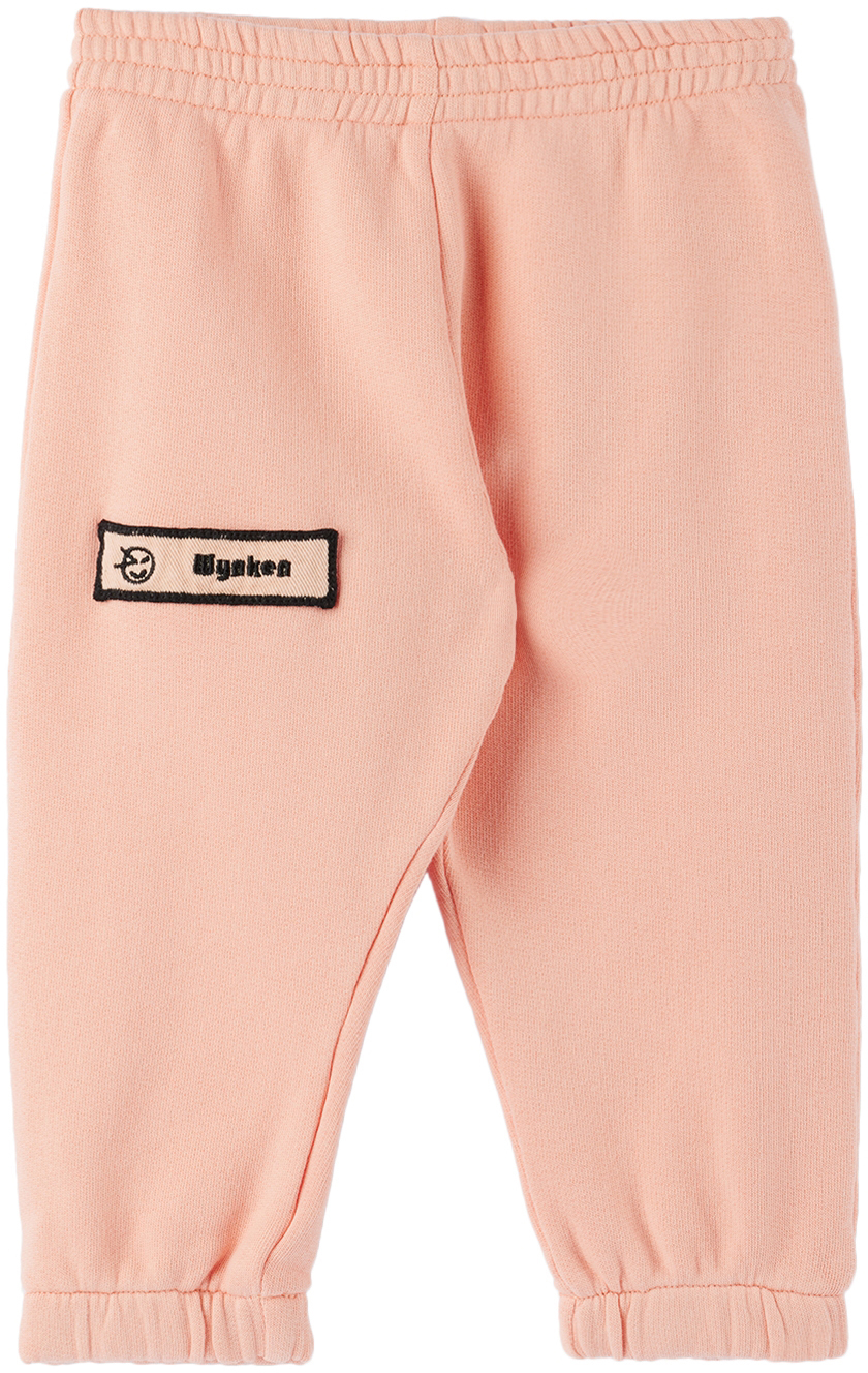 Детские розовые спортивные штаны с манжетами Wynken детские розовые спортивные штаны с вышивкой chloe