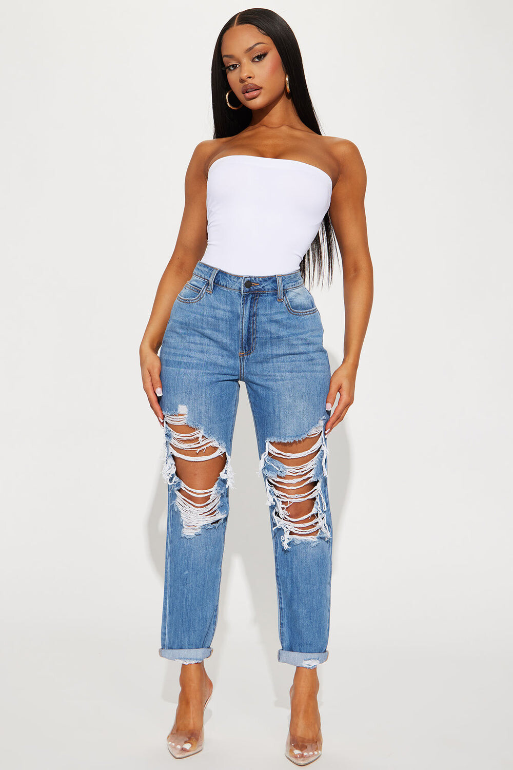 

Джинсы Fashion Nova WV16472BFLT, синий