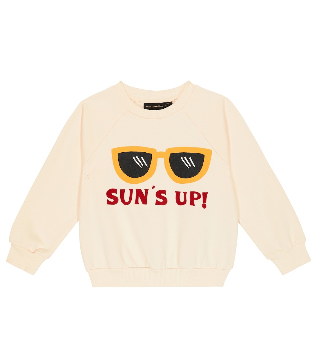 

Толстовка Sun's Up из хлопкового джерси Mini Rodini, белый