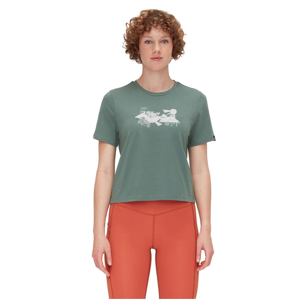 

Футболка с коротким рукавом Mammut Massone Cropped Rocks, зеленый